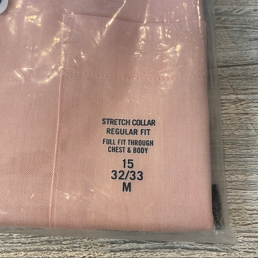 NWT Eagle shirtmaker regular fit dress shirt size 15 32/33 in sunset color - Picture 8 of 8